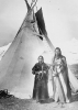 Teepee Indian Nez perce couple 1900